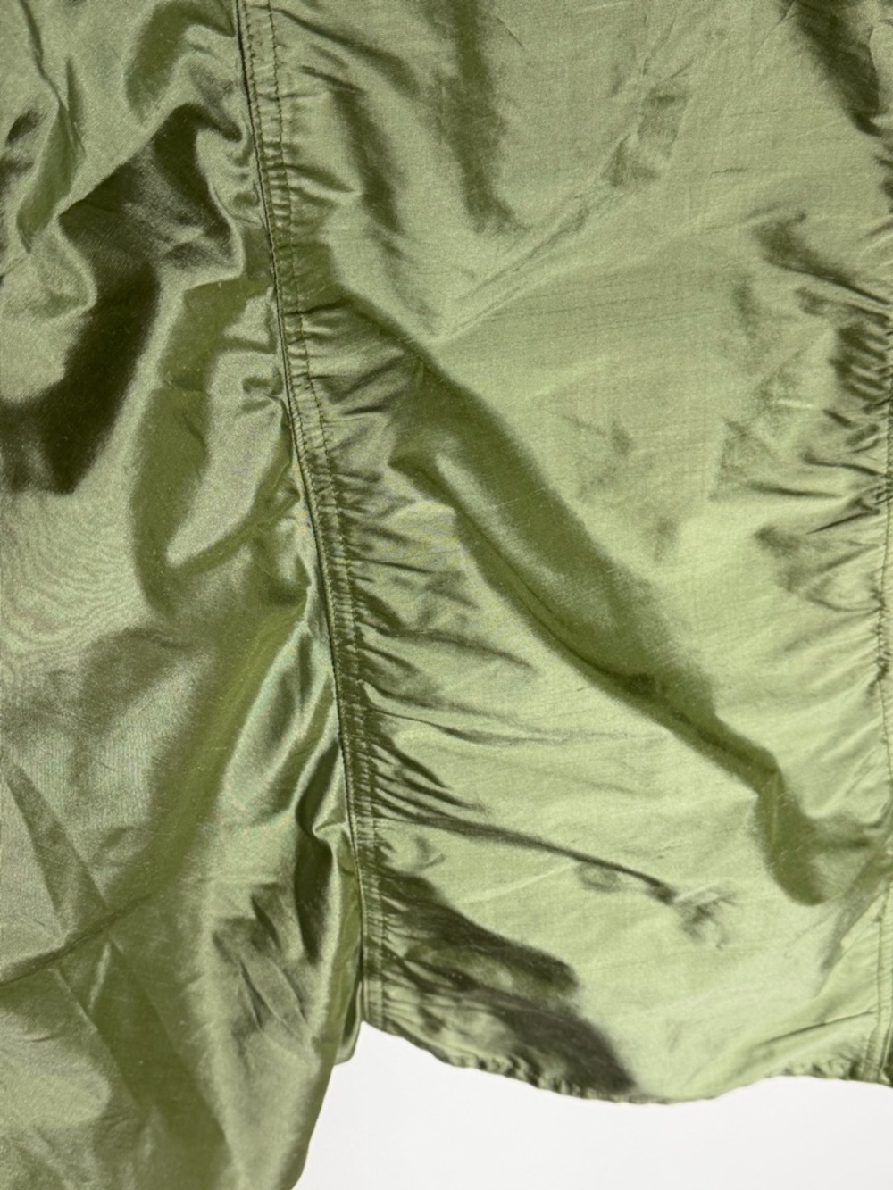 NWT: Areli Collection Green Silk A-Line Midi Skirt  Size 10 - Picture 10 of 11